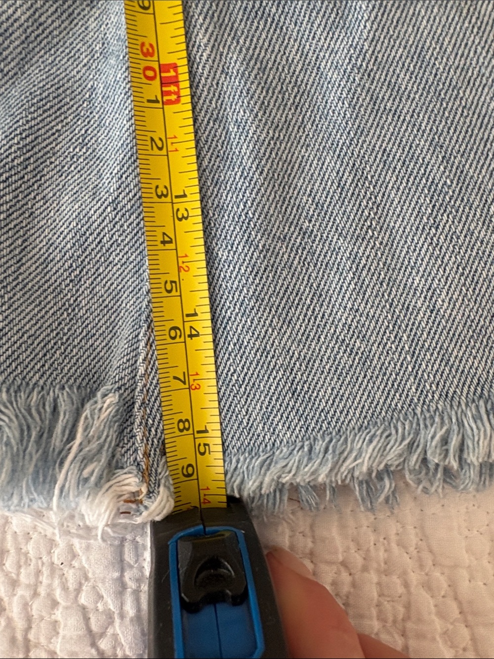 Levi's 505 Regular Fit, Light Blue Denim Mini Skirt - Picture 5 of 5